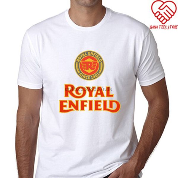 

new royal enfield logo mens white t-shirt size s to 3xl
