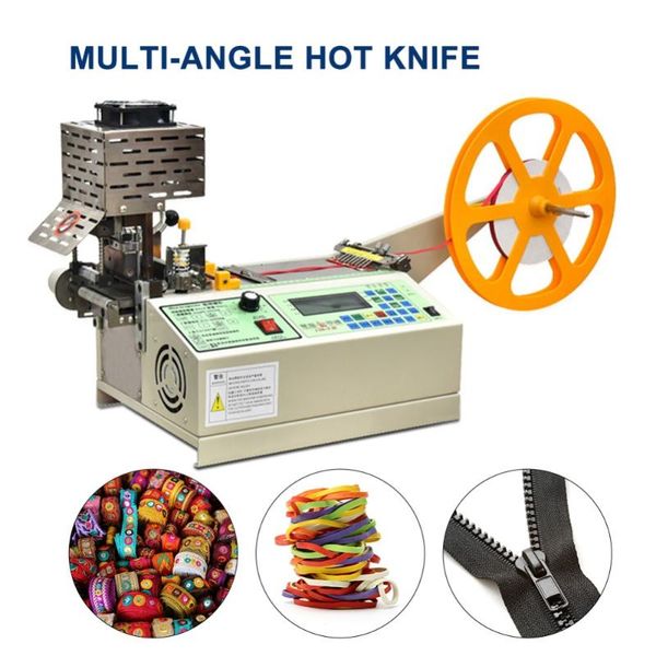 

automatic cutting machine multiple angles cutting belt machine full-automatic led display buttons control for nylon
