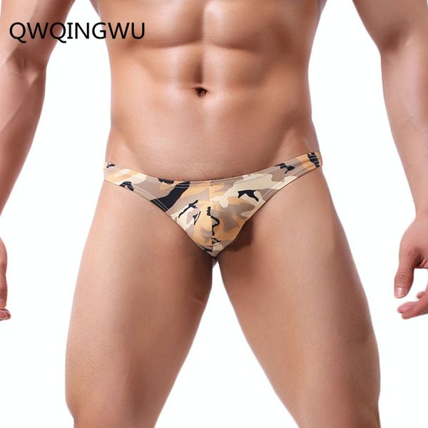 

underwear men briefs camouflage shorts cueca thong panties gay man t-back pouch seamless underpants hombre briefs thongs, Black;white