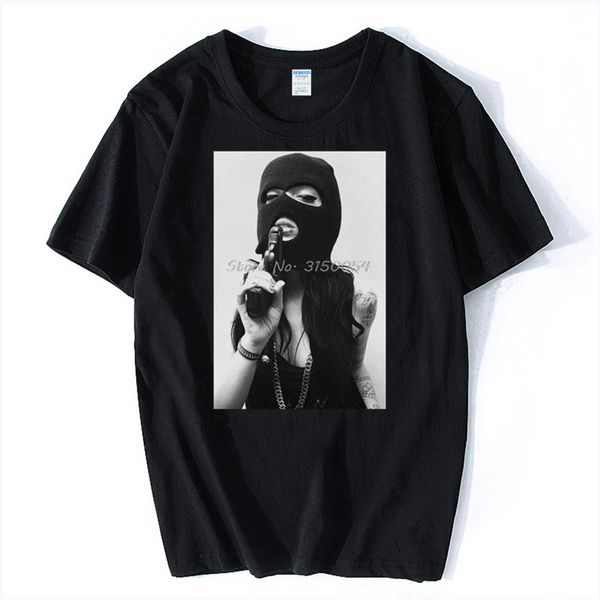 

tattoo girl gun violence funny cool men t-shirt summer new print men cotton fashion t shirt hip hop tshirt tees