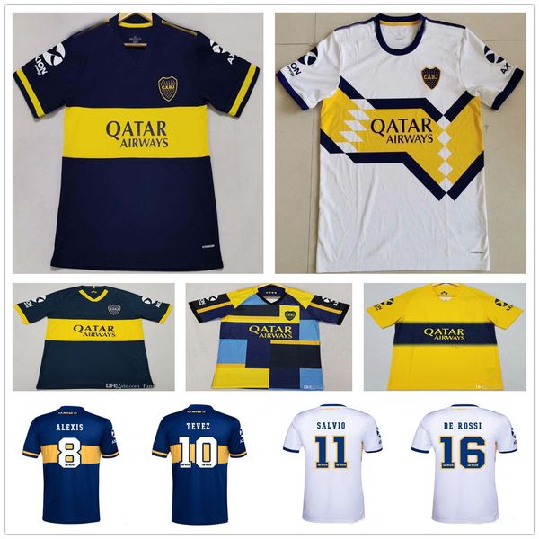 

2020 2021 boca juniors soccer jersey tevez maradona de rossi carlitos gago home away football shirt osvaldo pavon perez maillot de foot, Black;yellow