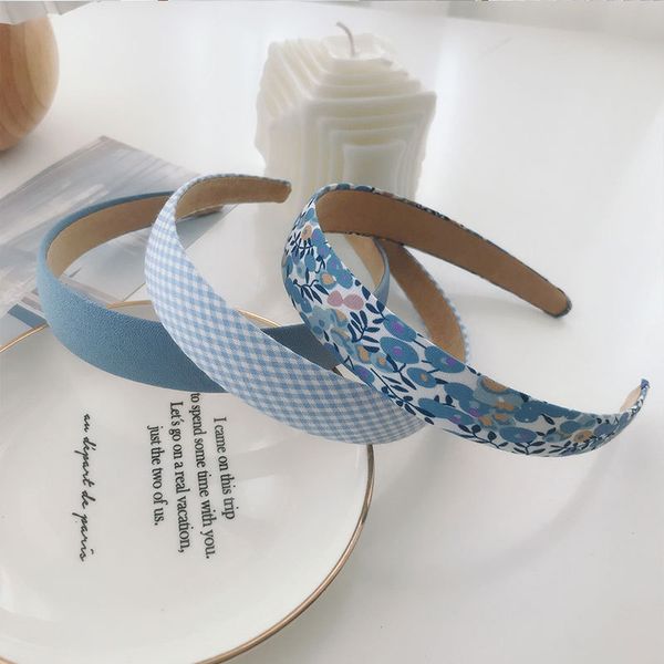 

hairband washing face plaid floral pressed hairband broadband headband hairpin hair bundle