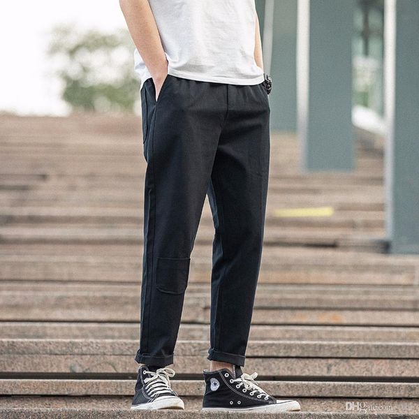 

new style men's casual trousers and trousers in autumn and winter-301, Black