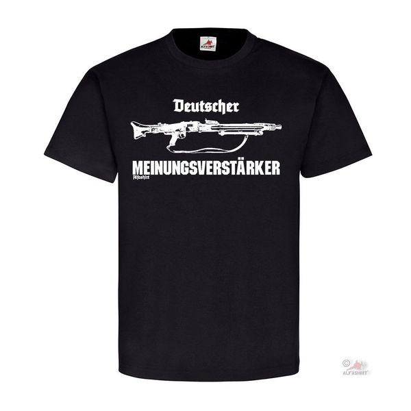 

2019 new summer cool t-shirt german opinion supporter mg42 machine gun 7 .92 57mm t shirt
