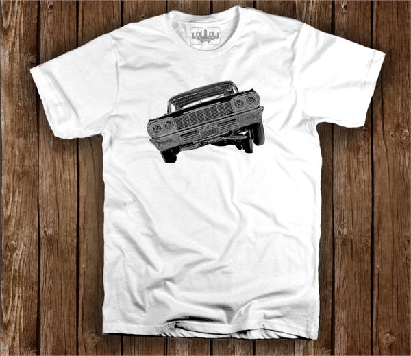 

64 impala 3 wheel lowrider t shirt
