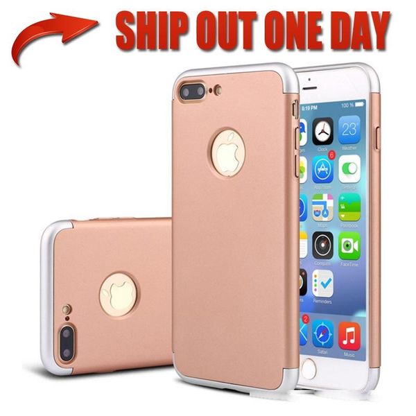 

for iphone 7 7plus 3 in 1 combo hybrid hard plastic phone case luxury shockproof dustproof armor cover for iphone 6s 6splus 5s