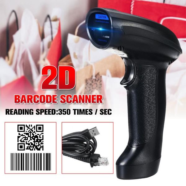 

2.4g portable automatic barcode scanner wireless scanner scan code reader supermarket dedicated black beep indicator light