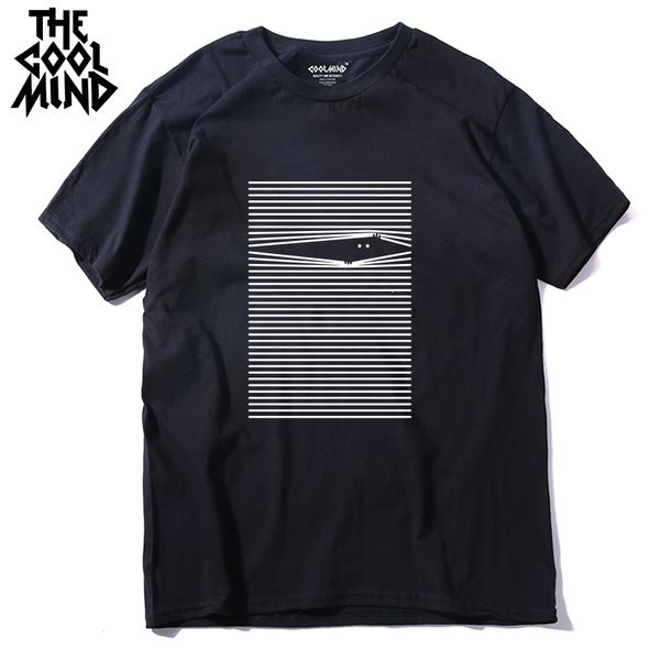 

coolmind qi0403a 100% cotton cool funny men t shirt casual short sleeve summer loose tshirt male o-neck t-shirt tee shirts