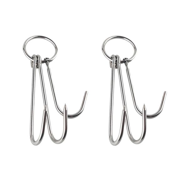 

2pc stainless steel hanging meat hook -butcher, farmer,chef meat hook