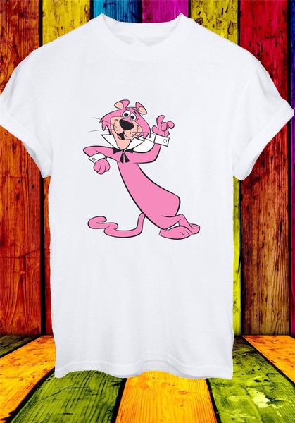 

snagglepuss pink anthropomorphic mountain lion men women t-shirt 713 large size tee shirt