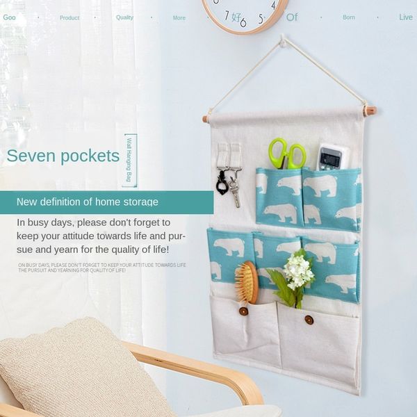 

storage boxes & bins flamingo pattern wall mounted wardrobe organizer sundries bag jewelry hanging pouch hang cosmetics toys