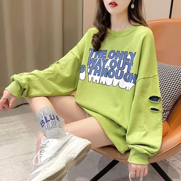 

поддельные из двух частей сыпучих корейского стиля топ sweatersweater свитер женских осенние одежд 2020 новых популярных тонкого все-матчево, Black