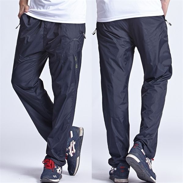 

new quick dry men's active pants outside plus size 6xl long men pants active elastic waist men exercise pants ,pa214, Black