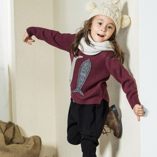 

children velvet warm sweater autumn winter new small medium-sized male and female fish korean style all-match knitted9vq9cyfs5omlhbk69oe2mxc, Blue