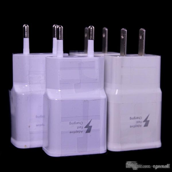 

5v/2a 9v/1.67a eu us usb fast charger usb home wall charger adapter fit for 100v-250v with us and eu plug for samsung s6 s7 s7 edge s8 s8