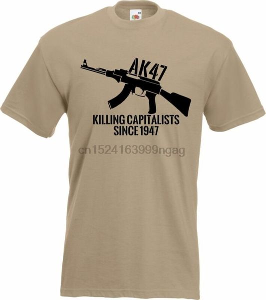 

ak47 killing capitalist since 1947 - political gun military army t-shirt tshirt