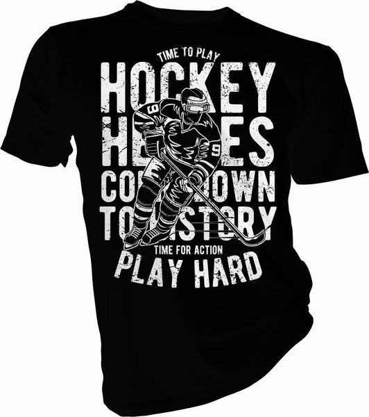 

time to play hockey, ice hockey, sports, skate t-shirt 2019 new letter print fashion creative summer printed t shirts