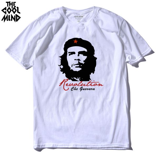 

coolmind ch0111a cotton summer che guevara revolution printed men t shirt casual o-neck tshirt men tee shirt