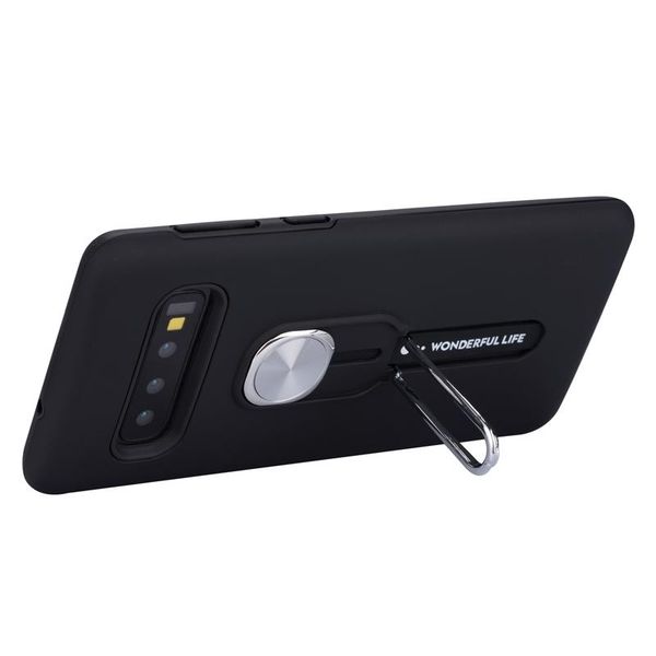 

2 in 1 magnetic car ring holder phone case for samsung s10 shockproof magnet kickstand back cover with finger loop strap