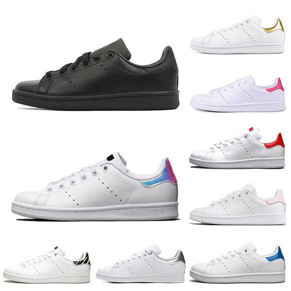 

new casual shoes women men new stan shoes fashion smith sneakers triple white black green red gold leather sport size 36-45