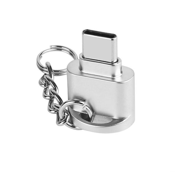 

new usb 3.1 type c micro sd tf memory card reader otg zinc alloy adapter for android samsung note7 ipad macbook notebook retail-package