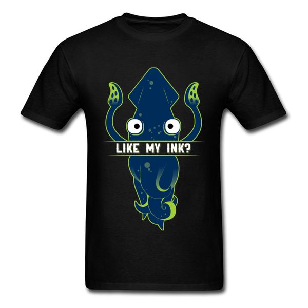 

забавный мультфильм 80s футболки высокого качества top brand casual tee shirt for men как my ink squid t-shirt creative design hip hop