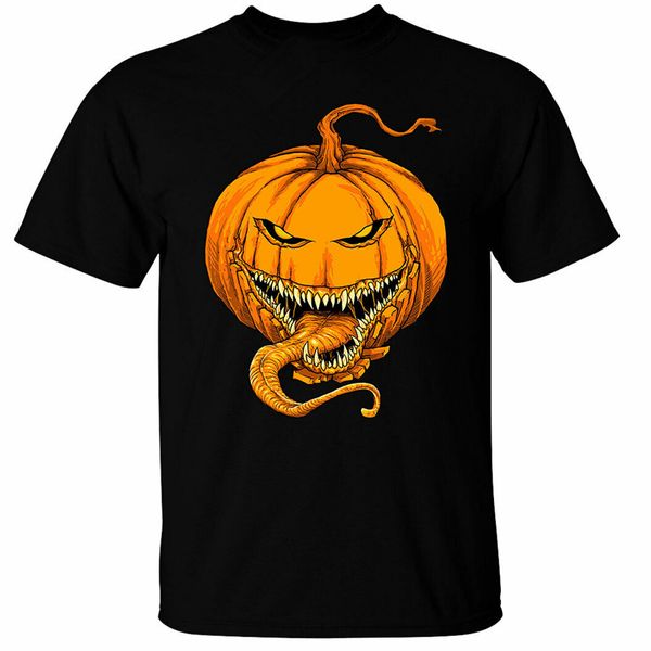 

halloween evil pumpkin t-shirt mens cool casual tee shirt