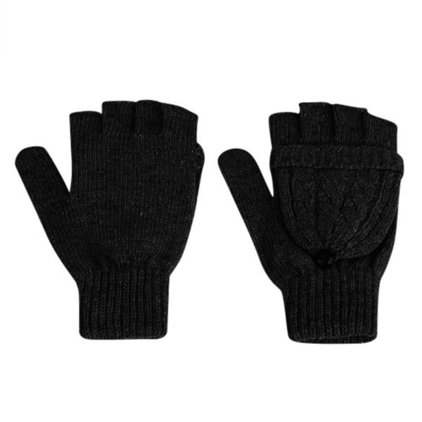 

new winter women wool mitten warm fingerless gloves hand warmer winter women arm crochet knitting faux gloves femme#lr5, Blue;gray