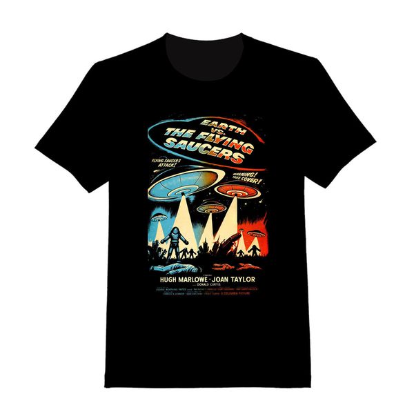 

earth vs the flying saucers - custom t-shirt (056) oversized tee shirt