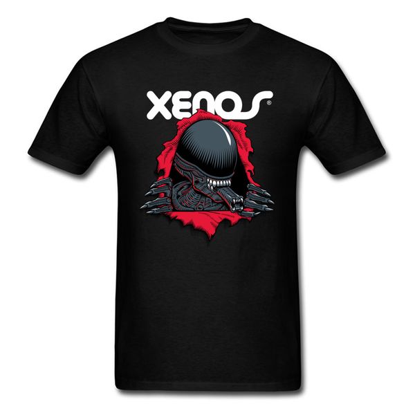 

xeno t-shirt men 3d monster graphic tees black red clothing horror cartoon t shirt plus size tshirt streetwear