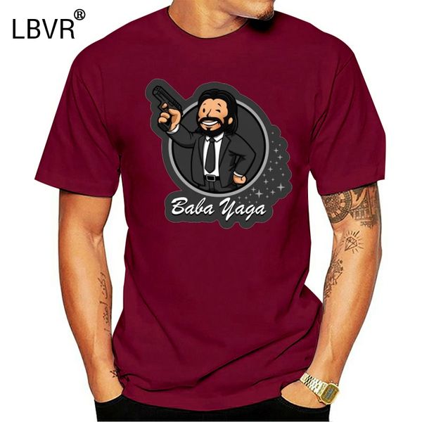 

баба яга tshirt джон wick горячий фильм симпатичный мультфильм graphic eu размер 100% хлопка пенсионер киллер тенниска