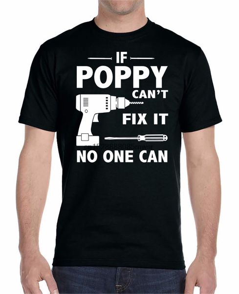 

t-shirt brand 2020 male short sleeve print tee shirts if poppy canfix it no one can popular style man t-shirt