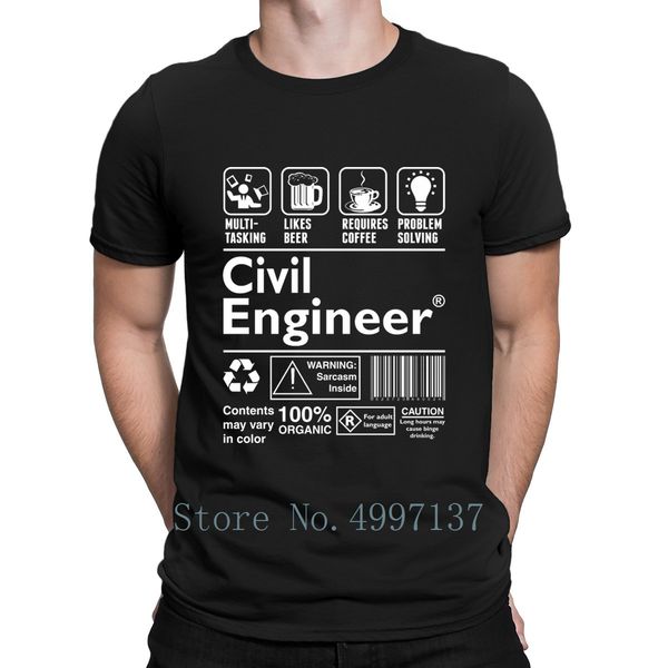 

beer require coffee problem solving civil engineer t shirt short sleeve spring autumn plus size 3xl customized funny shirt