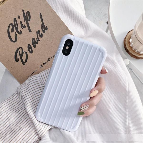 

macarons suitcase design case for iphone 11 pro 11 pro xr 7 8 plus silicone tpu protector cover shock absorption dust-proof anti-break