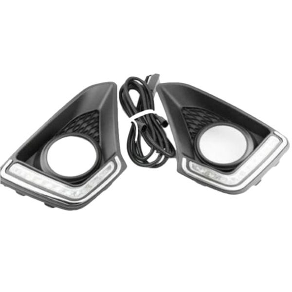 

2x led daytime running fog lights lamp drl for grand i10 xcent 2014-2020