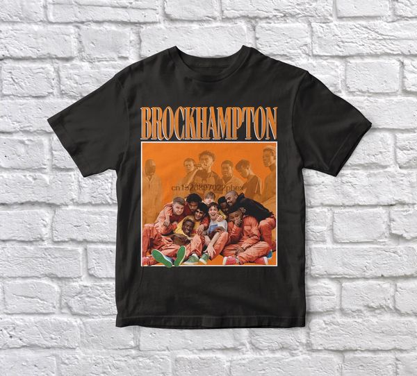 

brockhampton 90s vintage black tshirt men t shirt