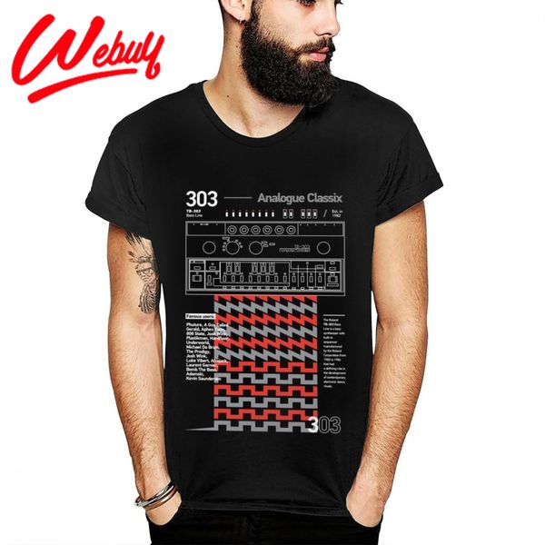 

unique design roland tb 303 t shirt bass line synthesizer electronic dj music funny healthy cotton latest t-shirt s-6xl us size