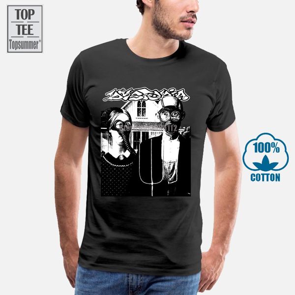 

dysa gas mask v4 t shirt black hardcore punk all sizes s 5xl casual printing tee selling kawaii