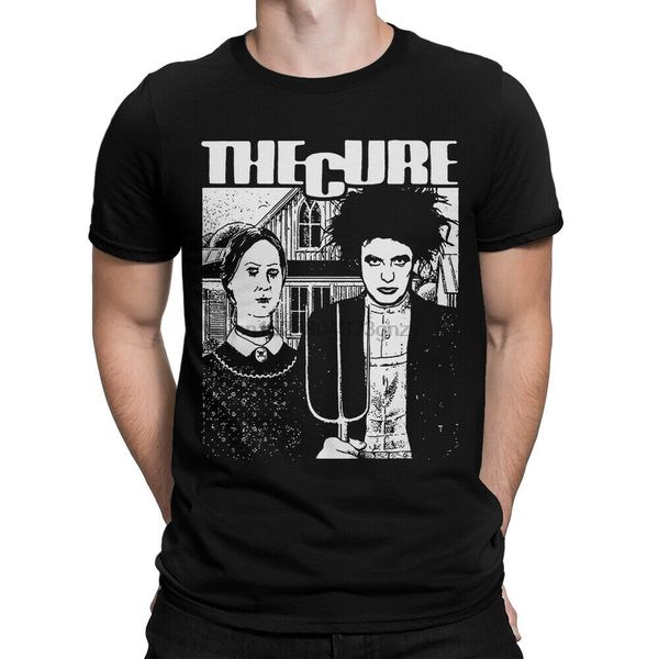 

the cure horror style t-shirt robert smith rock tee