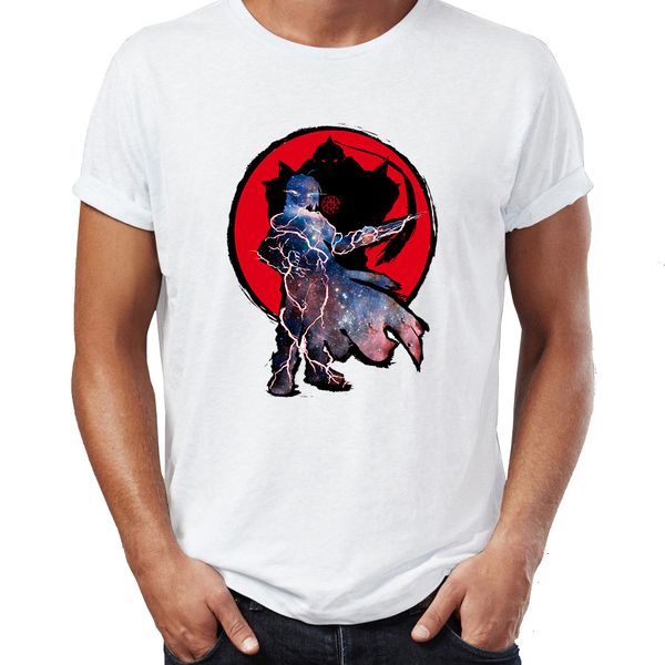 

men's t shirt fullmetal alchemist edward and alphonse awesome anime tee
