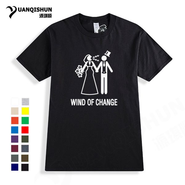 

summer casual funny t-shirt men wind of change tshirt game over humor marriage bachelor party t shirt 16 colors tees