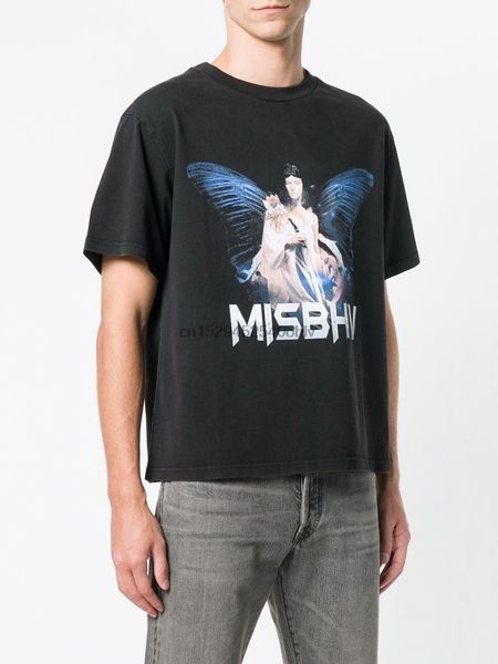 

мужчины марка misbhv мечта футболка casual cotton tops black