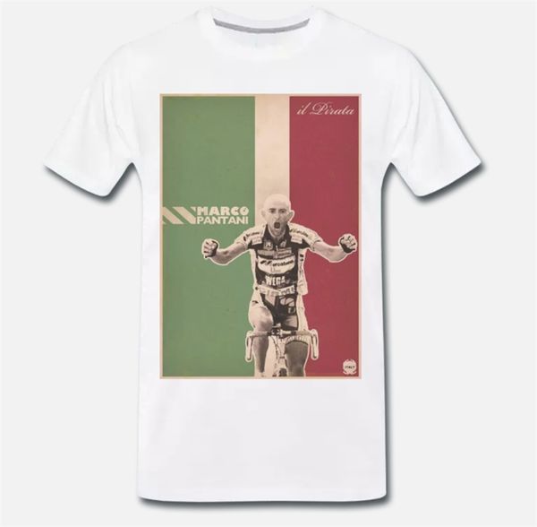 

t-shirt maglia marco pantani ciclismo campione il pirata cesenatico 3 s-m-l-xl tee shirt