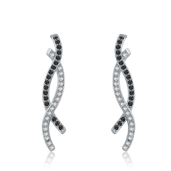 

other 2021 [black awn] romantic 925 sterling silver jewelry natural party stud earrings for women bijoux t215, Golden;silver