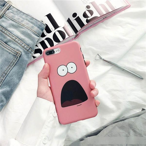 

funny cartoon pattern phone case for iphone 7 6s 6 8 plus case for iphone x cover cute experssion soft tpu back cases matte capa