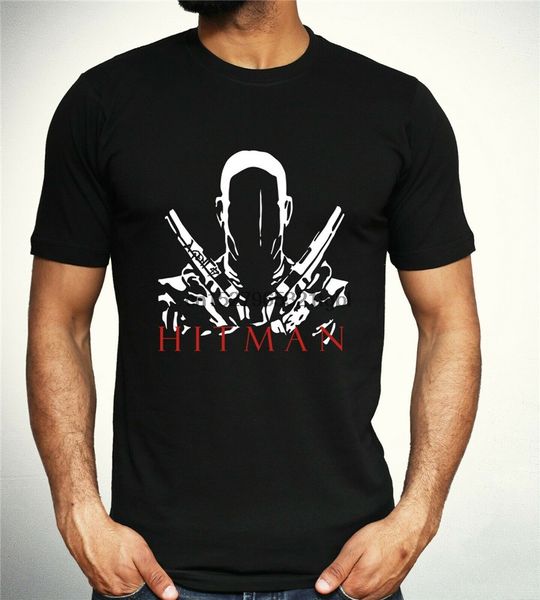 

hitman agent 47 t-shirt blaser guns cool gamers tee gift black mens s - xxl new funny tee shirt
