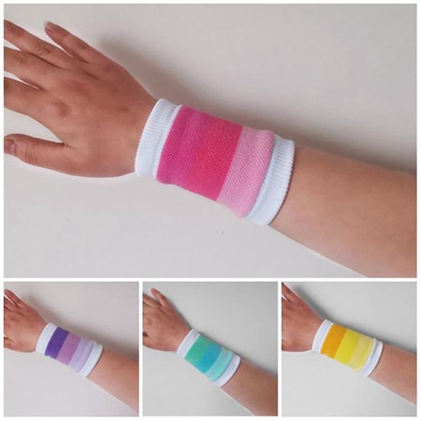 

sports wristbands cute fashion color outdoors wrist guard set fitness running thin basketball knitting wrist guard iia2081