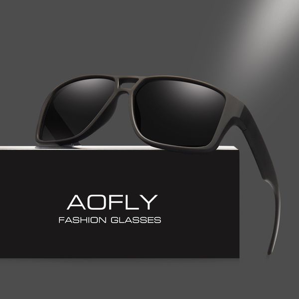 

aofly polarized sunglasses mens cool vintage brand design male sunglasses polaroid lenses goggles shades oculos masculino af8030, White;black