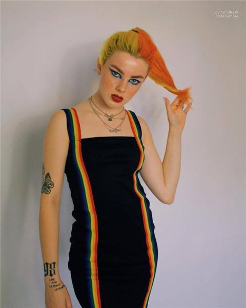 

black ladies party dresses with sashes female clothing rainbow ribbon womens bodycon dresses summer, White;black