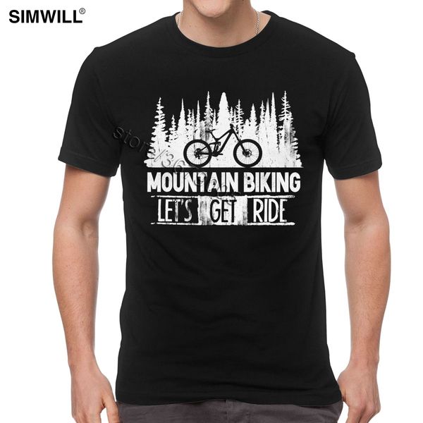 

classic mountain biking tee men retro design short sleeve cotton mtb t-shirt round neck biker t shirts summer rider tshirt gift